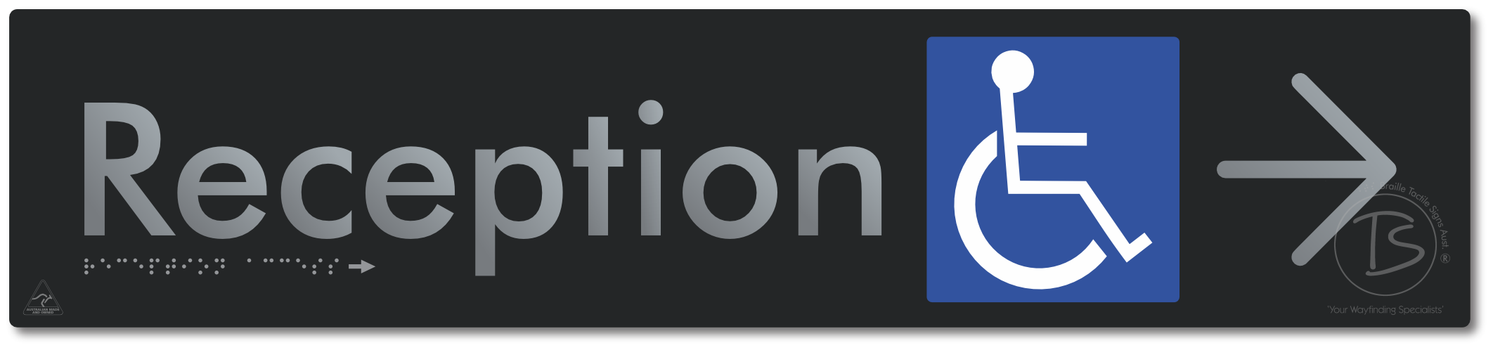 Reception Access with Large Directional Arrow