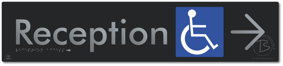 Reception Access with Large Directional Arrow
