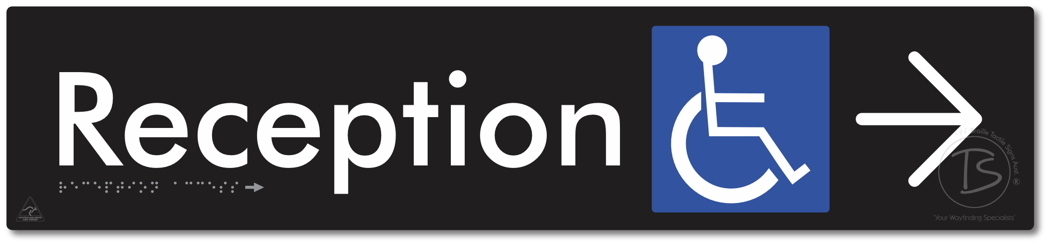 Reception Access with Large Directional Arrow
