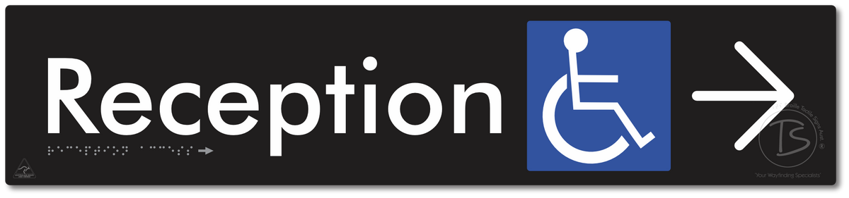 Reception Access with Large Directional Arrow