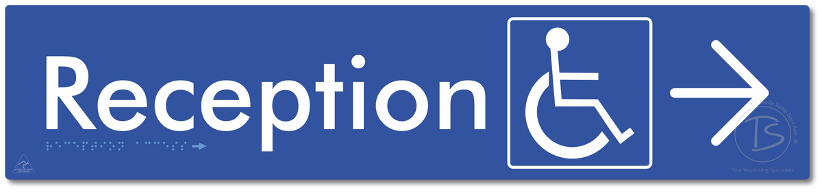 Reception Access with Large Directional Arrow