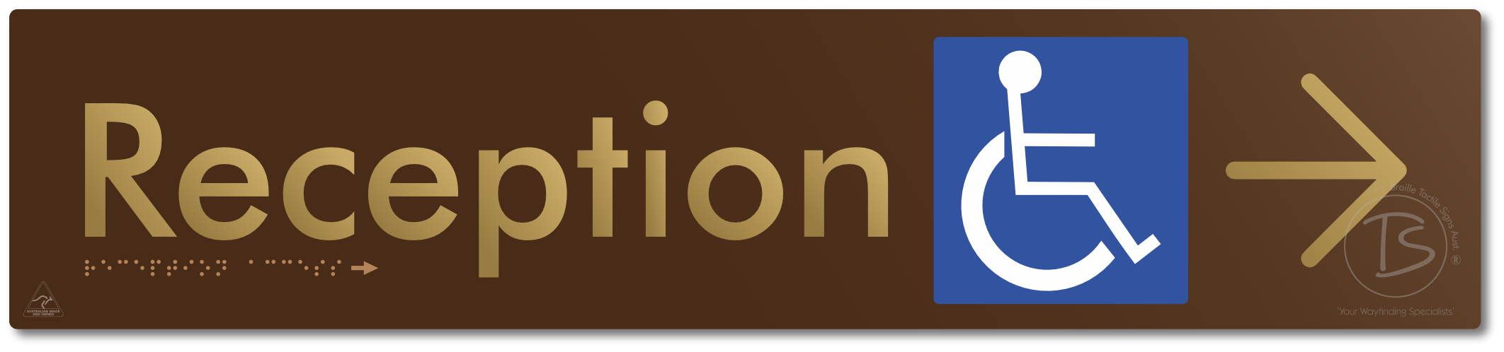 Reception Access with Large Directional Arrow