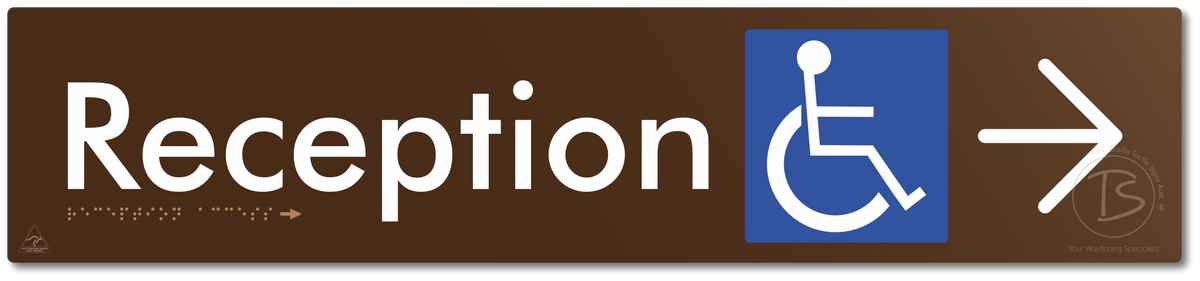 Reception Access with Large Directional Arrow