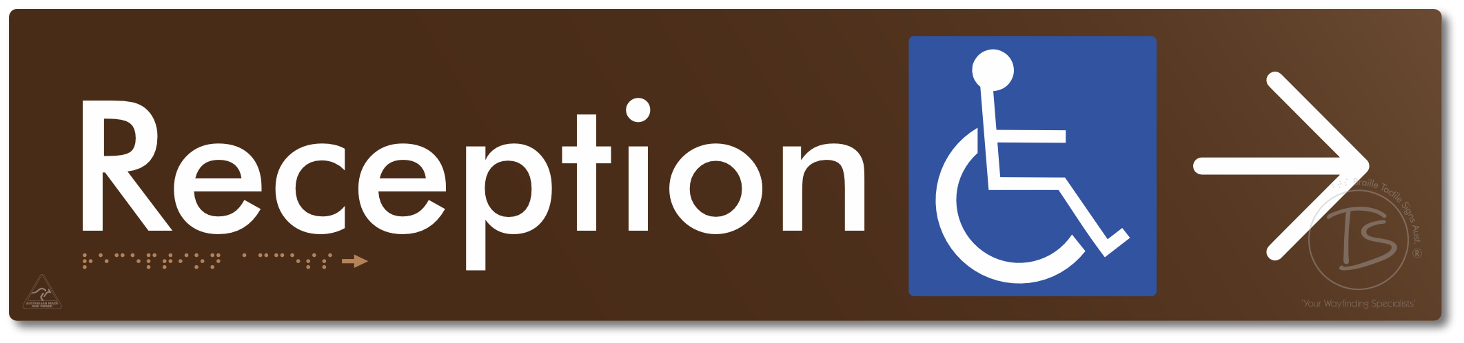Reception Access with Large Directional Arrow