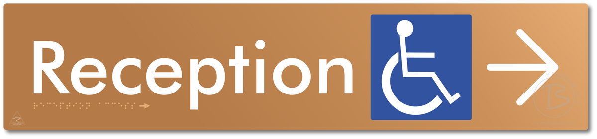 Reception Access with Large Directional Arrow