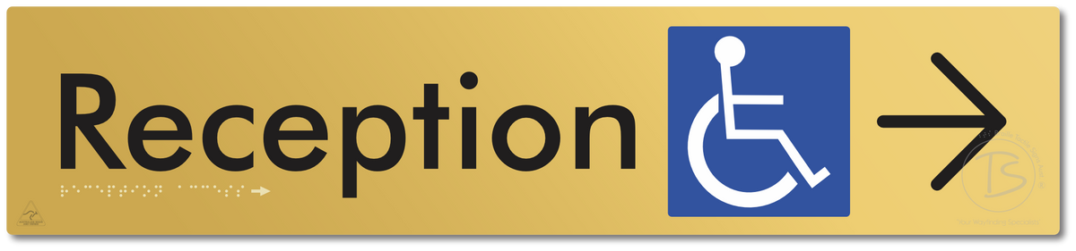 Reception Access with Large Directional Arrow