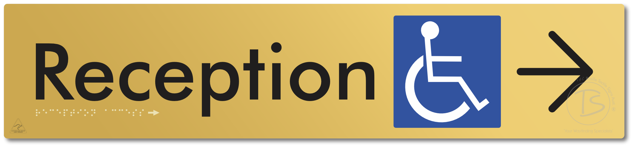Reception Access with Large Directional Arrow