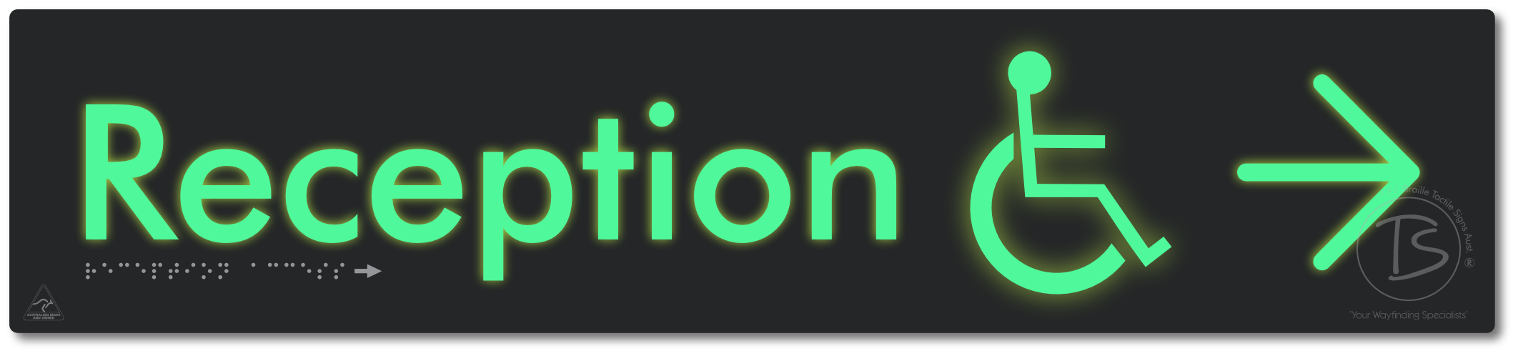 Reception Access with Large Directional Arrow