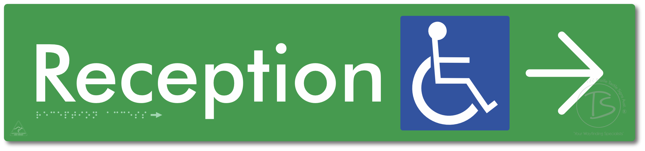 Reception Access with Large Directional Arrow