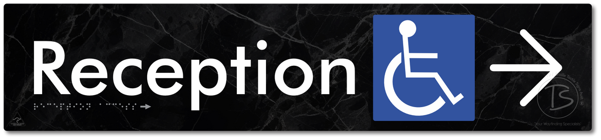 Reception Access with Large Directional Arrow