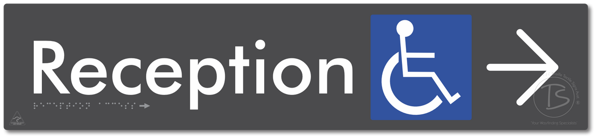 Reception Access with Large Directional Arrow