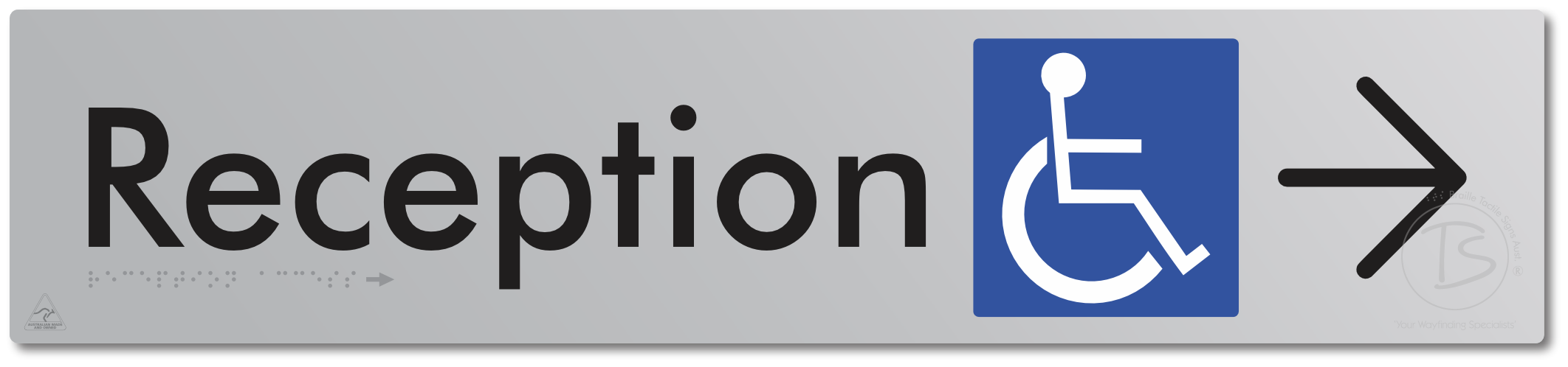 Reception Access with Large Directional Arrow