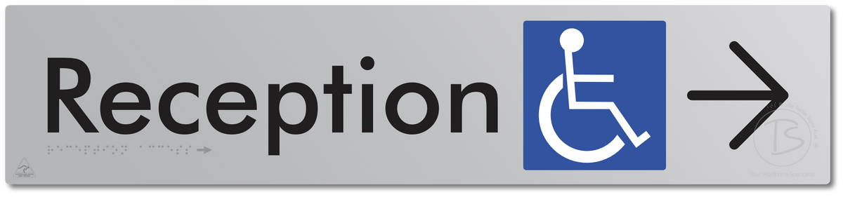 Reception Access with Large Directional Arrow