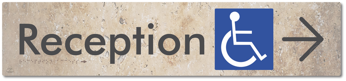 Reception Access with Large Directional Arrow