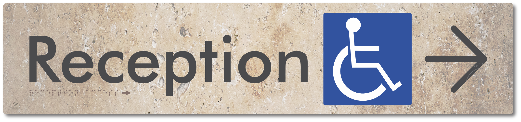 Reception Access with Large Directional Arrow