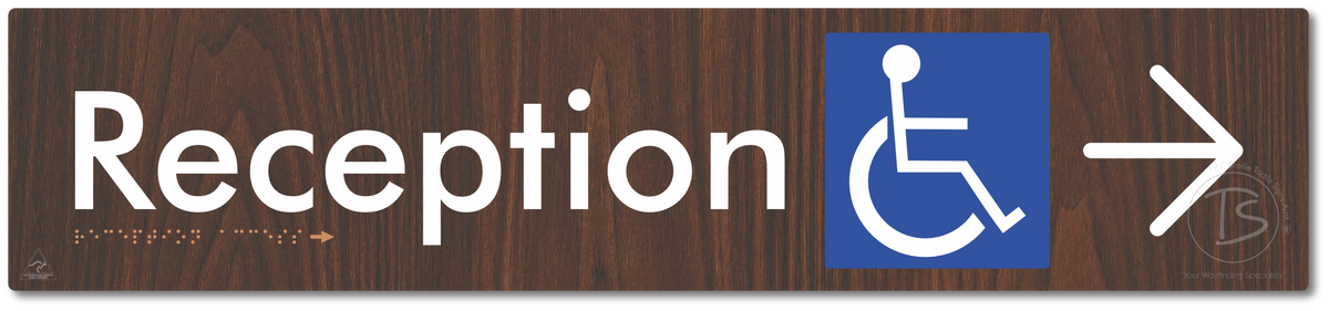 Reception Access with Large Directional Arrow