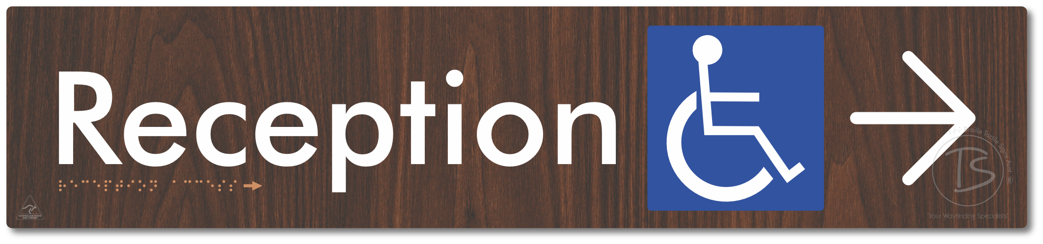 Reception Access with Large Directional Arrow