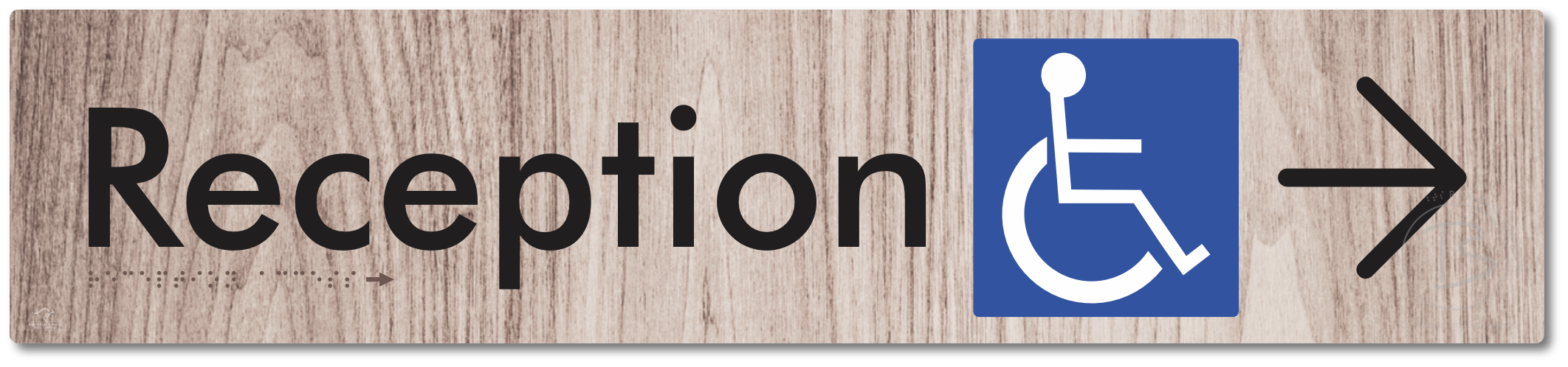 Reception Access with Large Directional Arrow