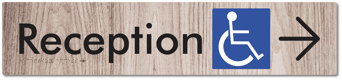 Reception Access with Large Directional Arrow