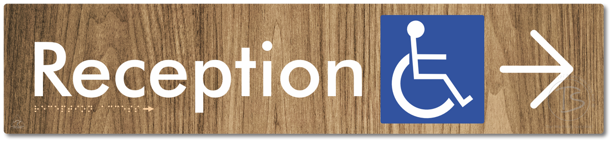 Reception Access with Large Directional Arrow