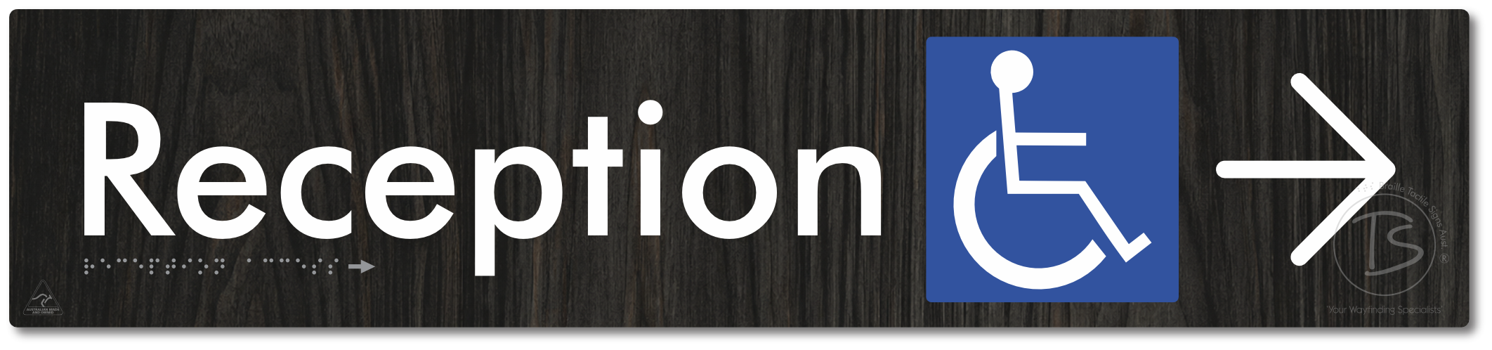 Reception Access with Large Directional Arrow