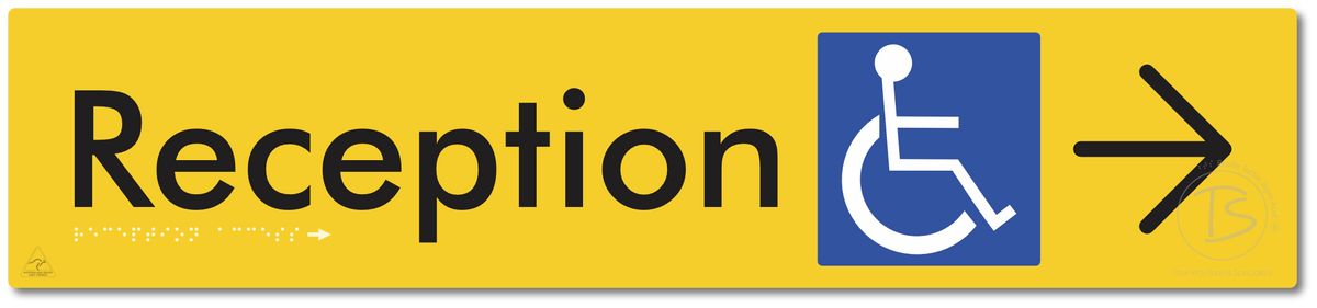 Reception Access with Large Directional Arrow
