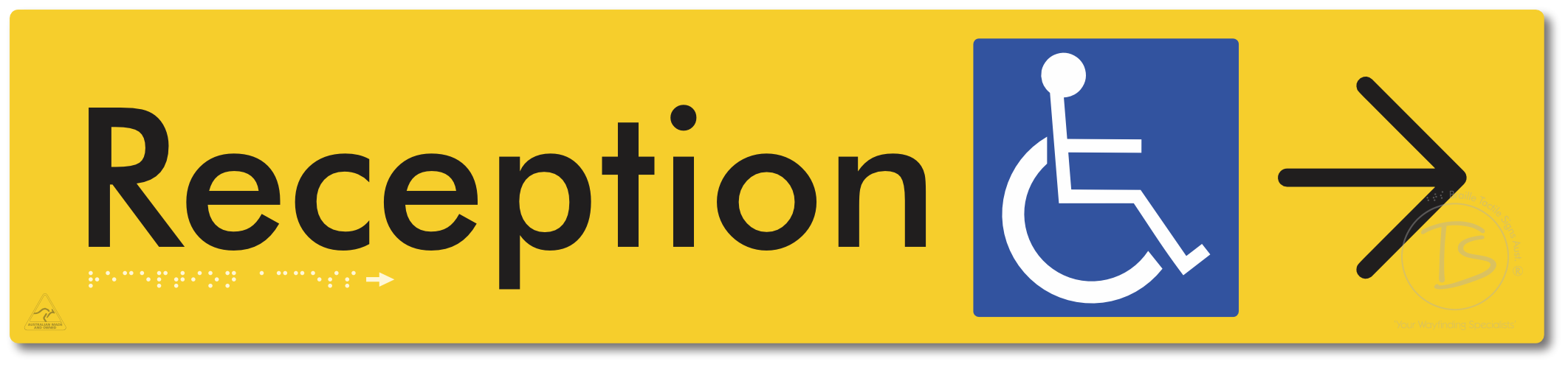 Reception Access with Large Directional Arrow