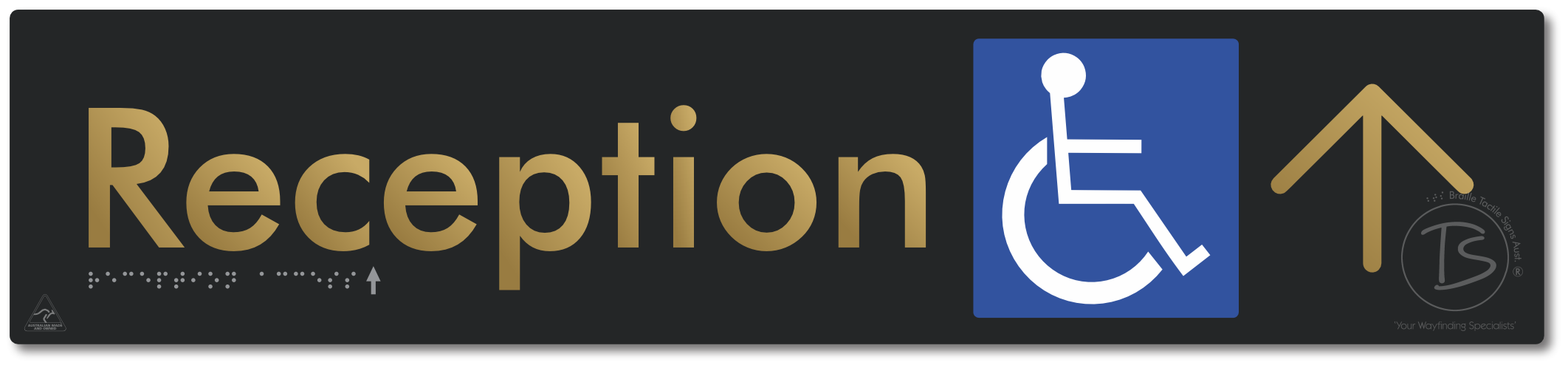 Reception Access with Large Directional Arrow