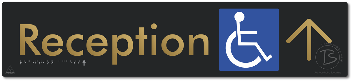 Reception Access with Large Directional Arrow