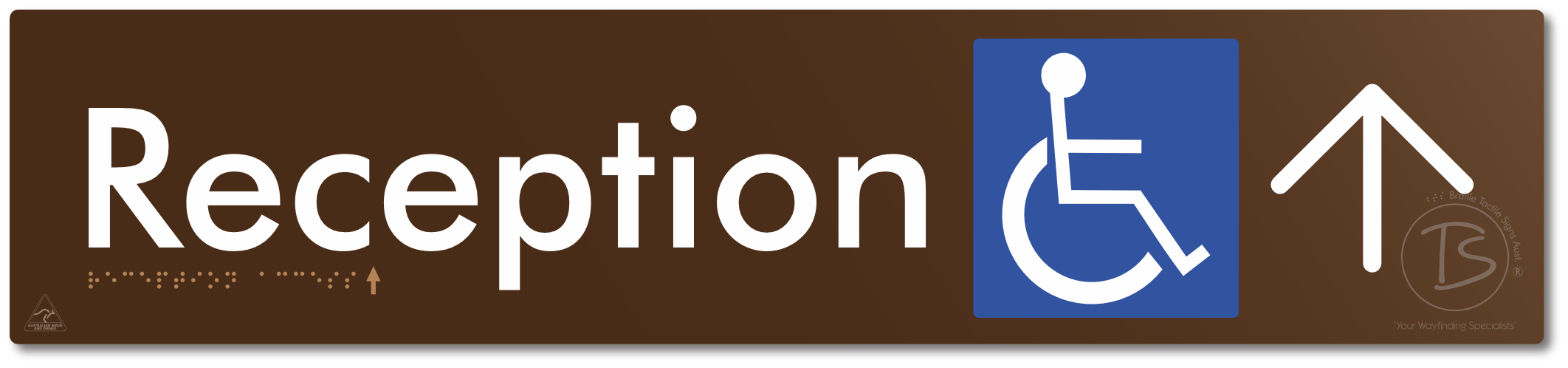 Reception Access with Large Directional Arrow