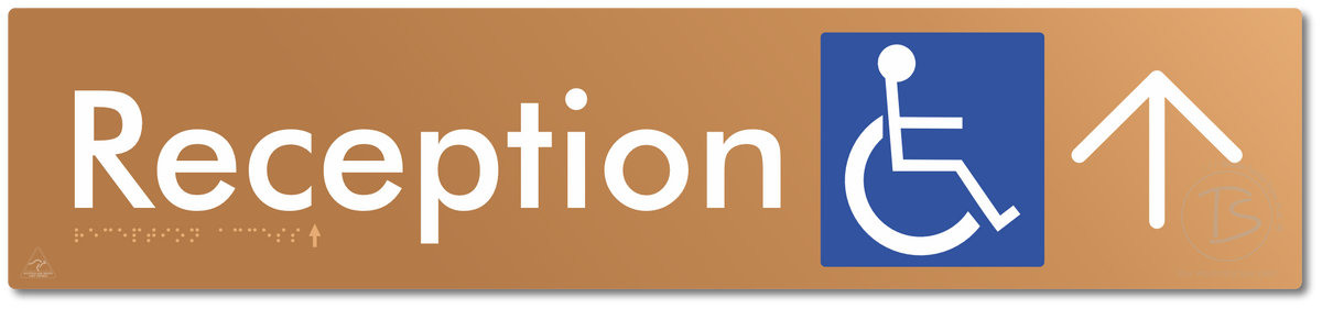 Reception Access with Large Directional Arrow