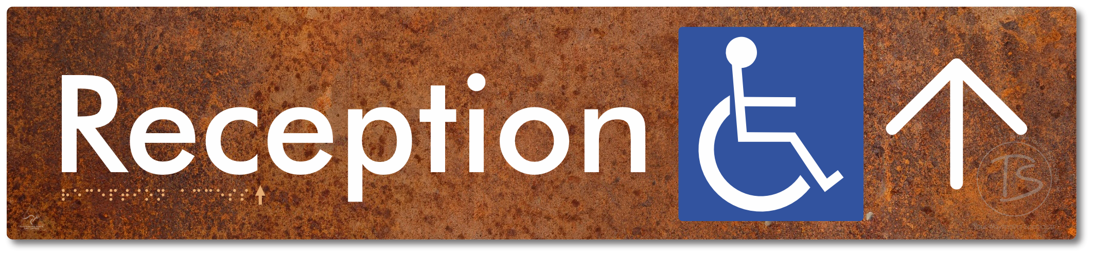 Reception Access with Large Directional Arrow
