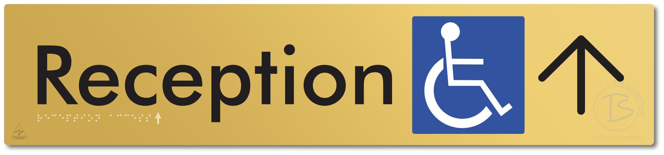 Reception Access with Large Directional Arrow
