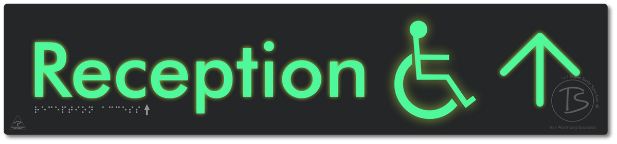 Reception Access with Large Directional Arrow