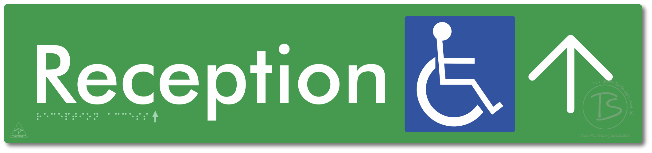 Reception Access with Large Directional Arrow