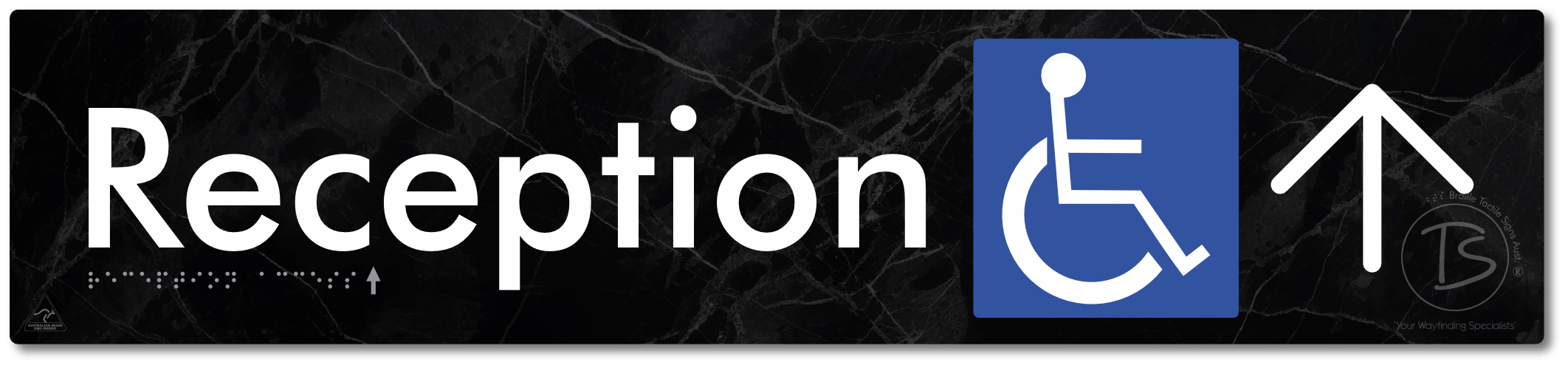 Reception Access with Large Directional Arrow