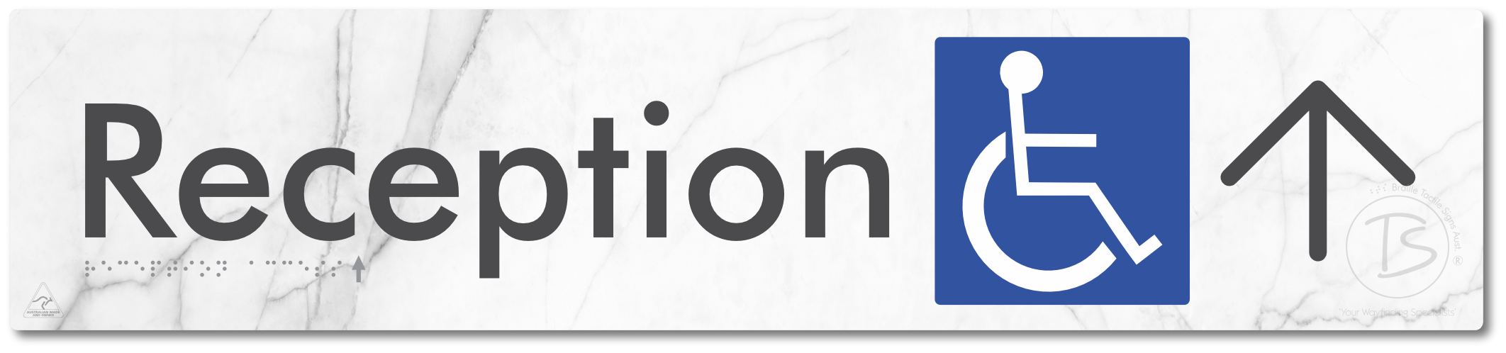 Reception Access with Large Directional Arrow