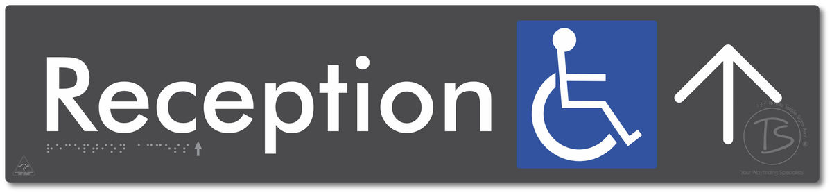 Reception Access with Large Directional Arrow