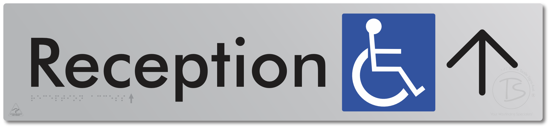 Reception Access with Large Directional Arrow