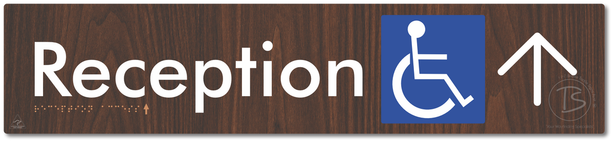 Reception Access with Large Directional Arrow