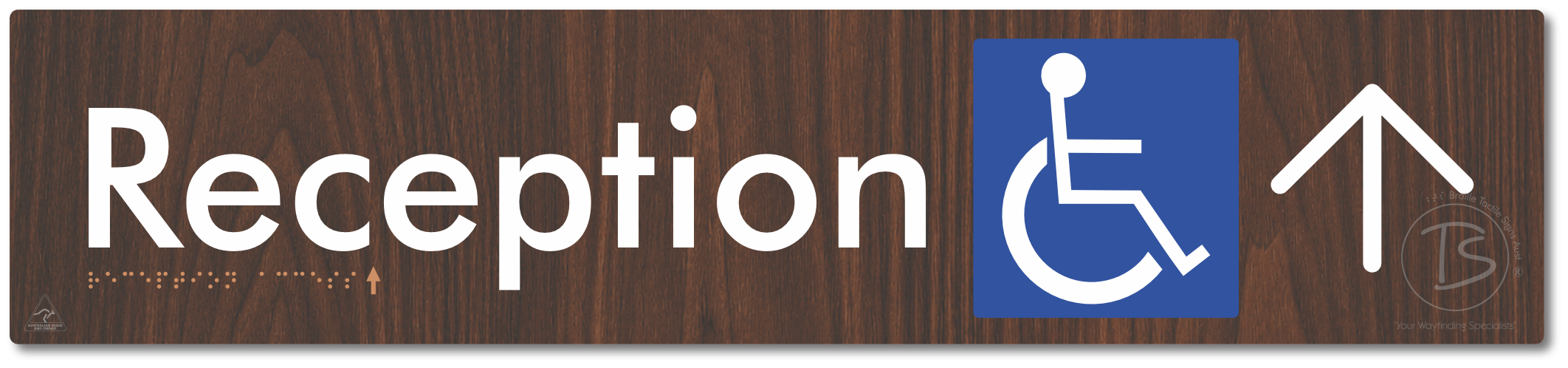 Reception Access with Large Directional Arrow
