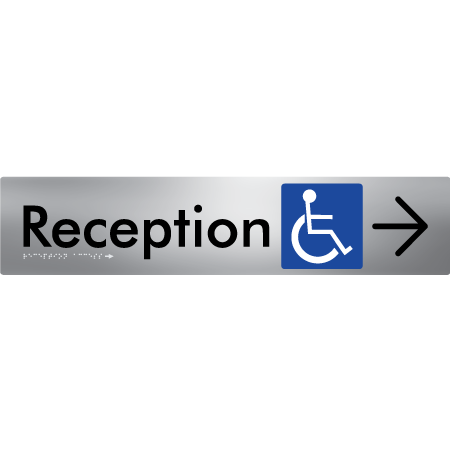 Reception Access with Large Directional Arrow