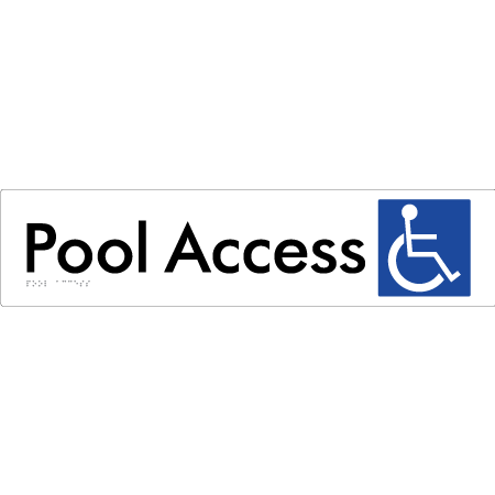 Pool Access - Braille Tactile Signs Aust.