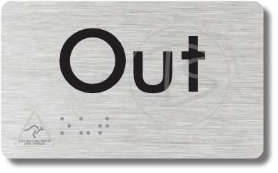 Out - Braille Tactile Signs Aust.