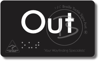 Out - Braille Tactile Signs Aust.