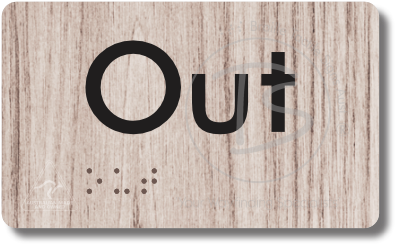 Out - Braille Tactile Signs Aust.
