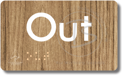 Out - Braille Tactile Signs Aust.