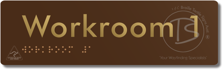 Workroom 1 - Braille Tactile Signs Aust.