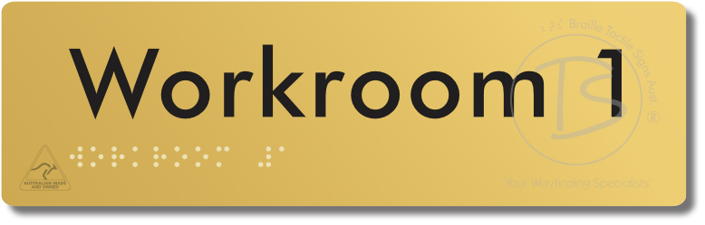 Workroom 1 - Braille Tactile Signs Aust.