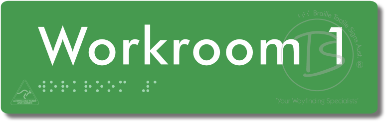 Workroom 1 - Braille Tactile Signs Aust.